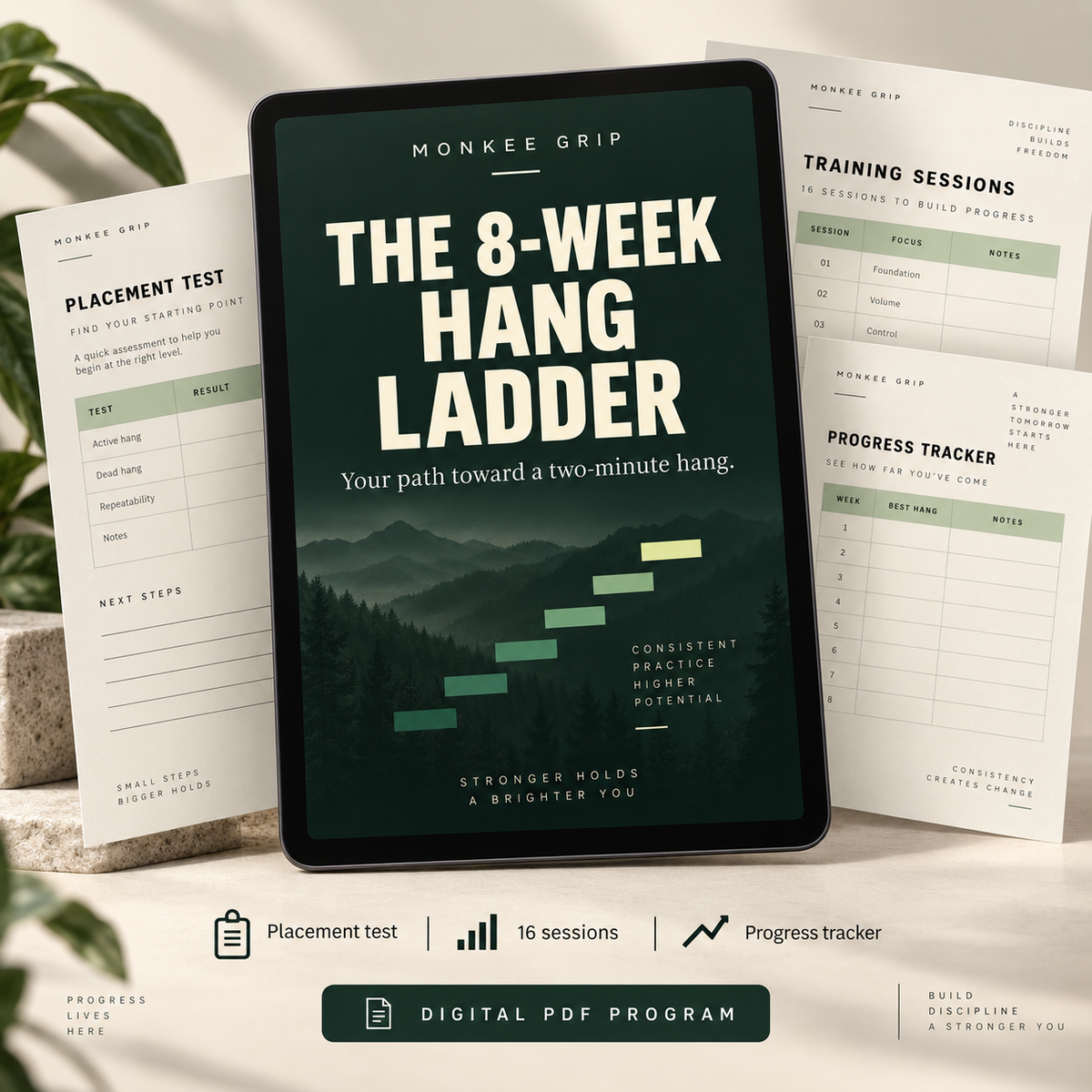The Monkee Grip 8-Week Hang Ladder (Digital Training Program)